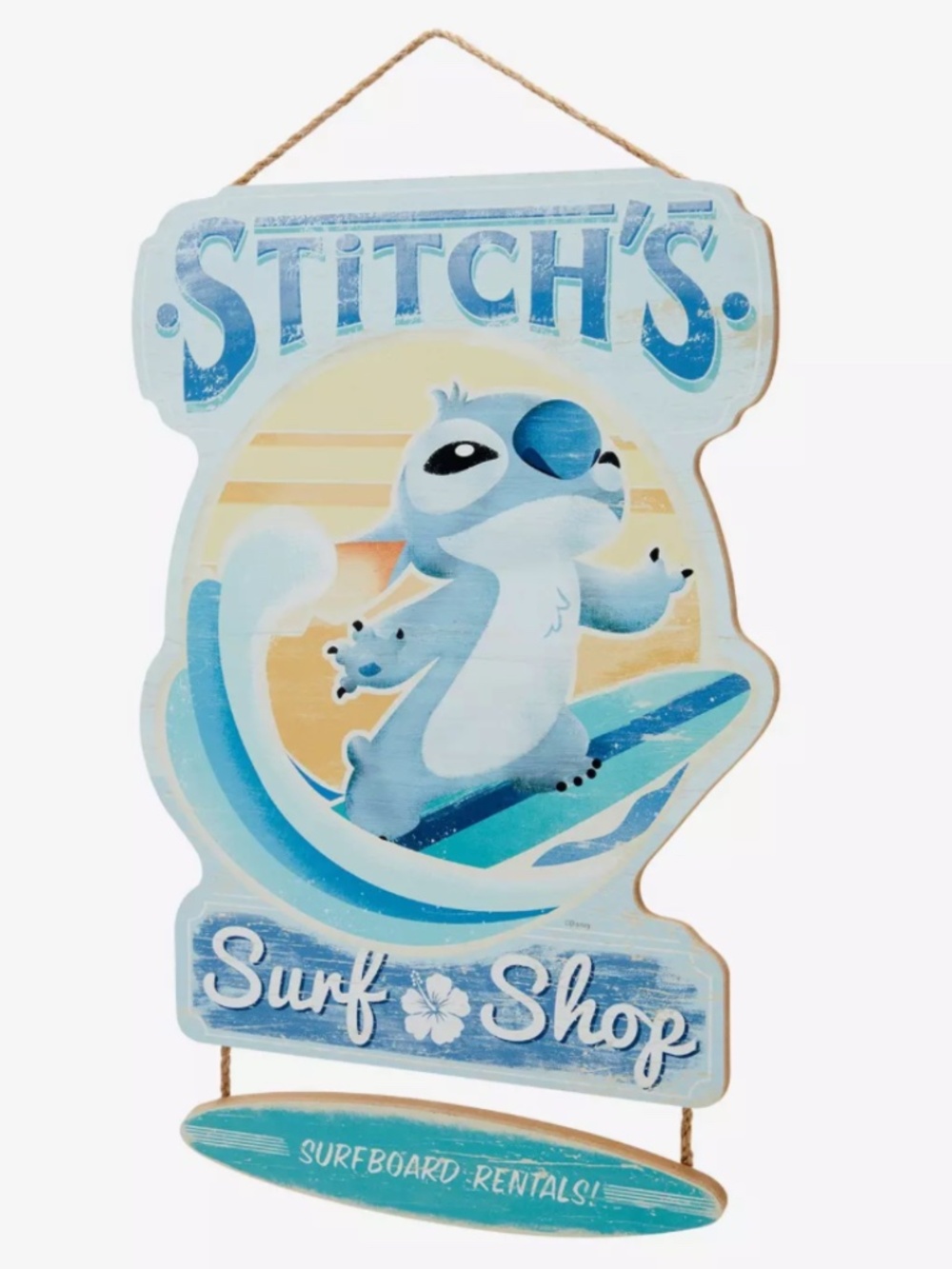 Disney Stitch Surf Shop BoxLunch Exclusive Sign 2024 Collectible Lilo & Stitch
